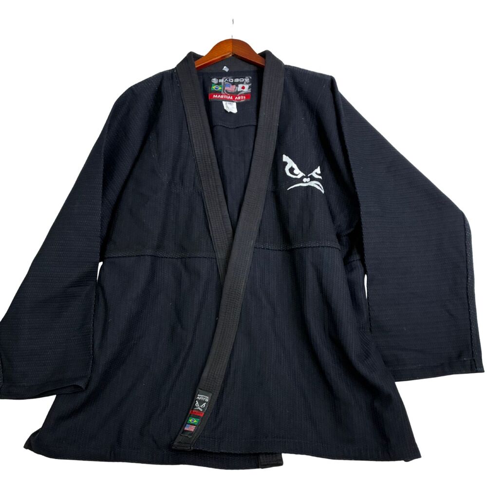 Bad Boy Martial Arts BJJ Brazilian Jiu Jitsu Gi Kimono Black A6 Made Brazil